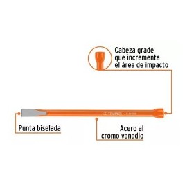 CINCEL CORTE FRIO 5/16 plgX6 plg--12103/TRUPER