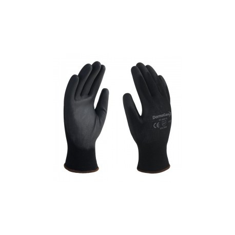 GUANTES NEGROS DE NYLON